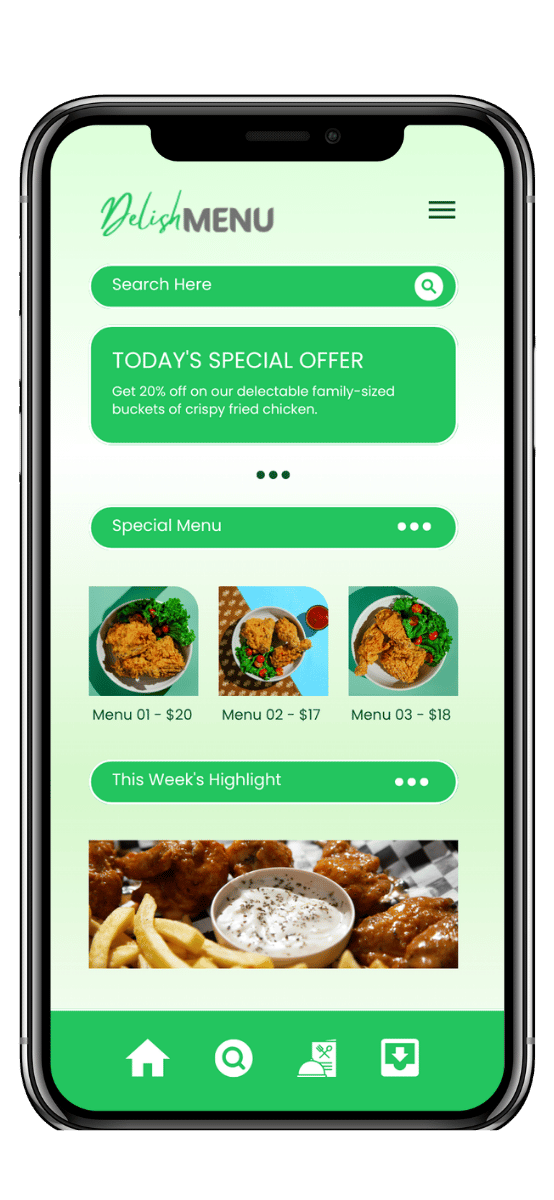 DelishMenu Digital Restaurant Menu Maker